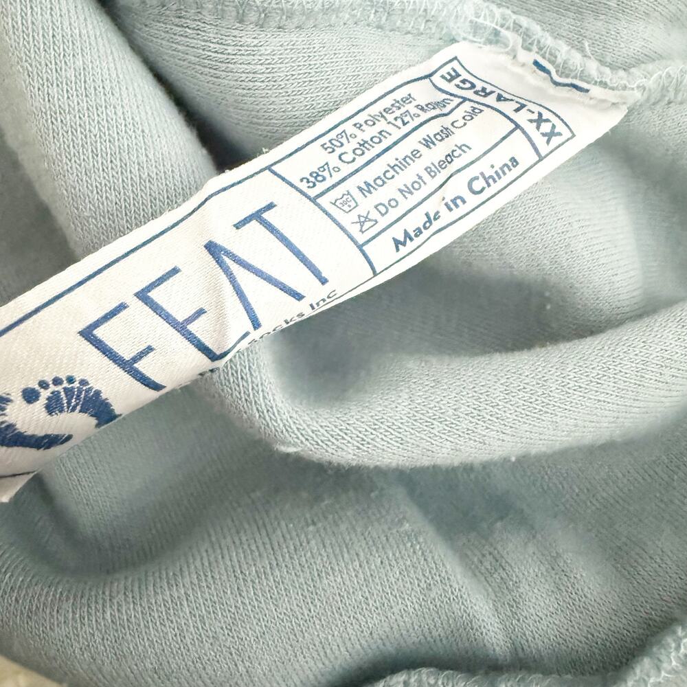 FEAT CLOTHING | The BlanketBlend™ Hoodie Sweatshirt Light Blue "BurrBlue" | XXL - Picture 9 of 9